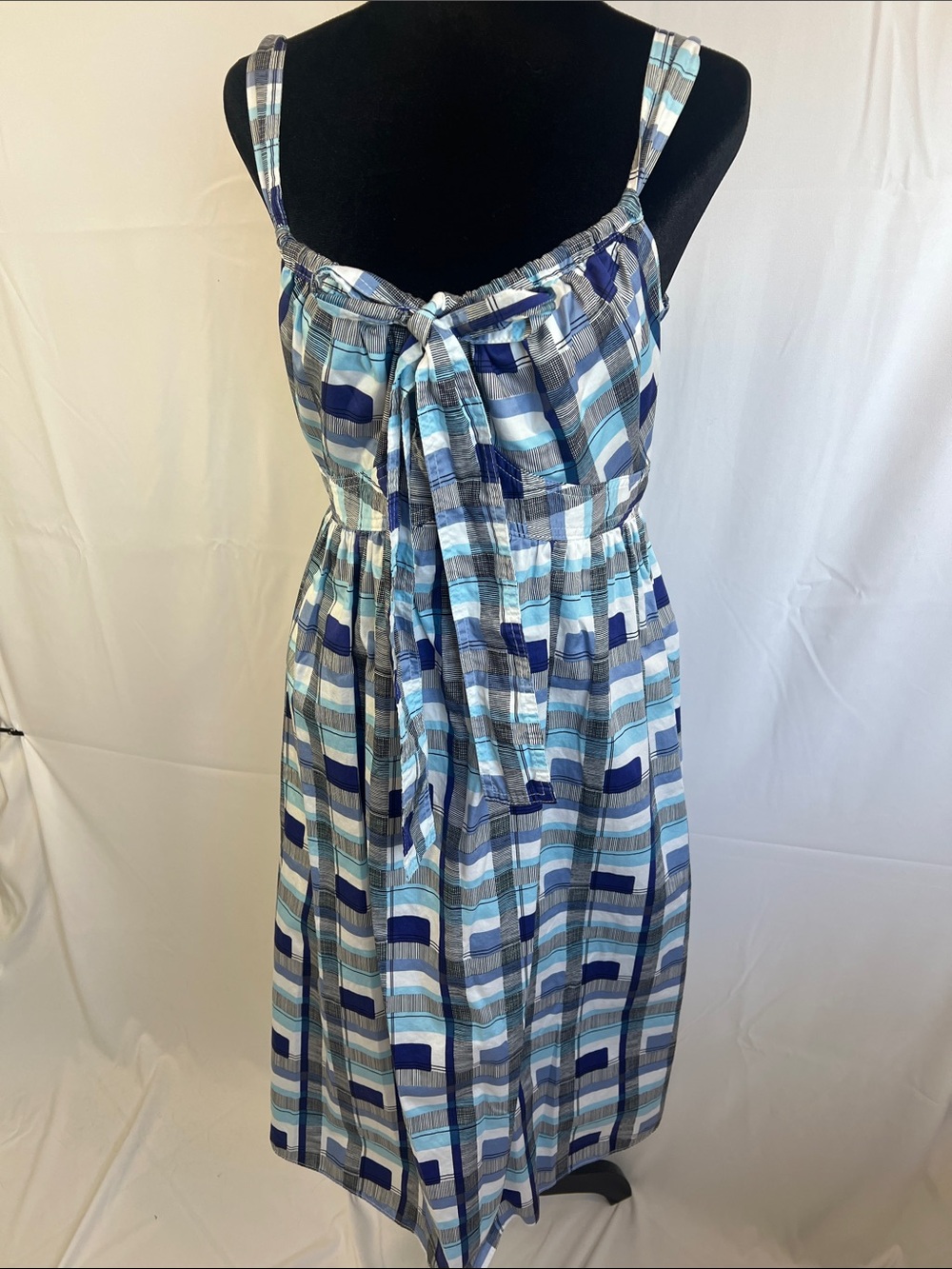 Liz Claiborne Blue Plaid Dress